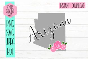Arizona Floral Graphics for Crafts and Creative Projects
