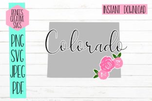 Colorado Floral Graphics for Crafts and Creative Projects