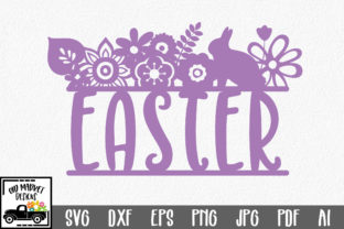Easter Floral Graphics for Crafts and Local Branding