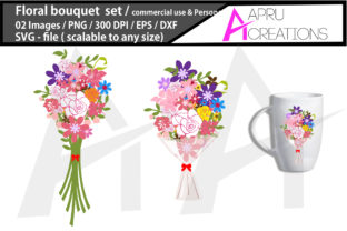 Floral Bouquet Cut File for Graphics and Crafts