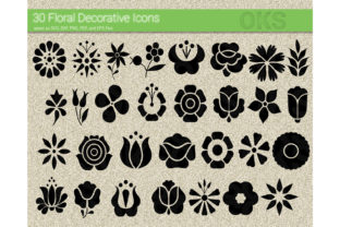 Flower Icon, Floral Vector for Crafts and Graphics