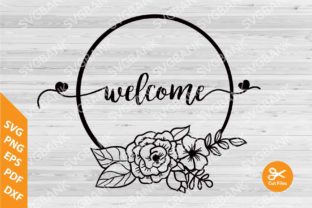Wedding Circle Floral Graphics for Crafts